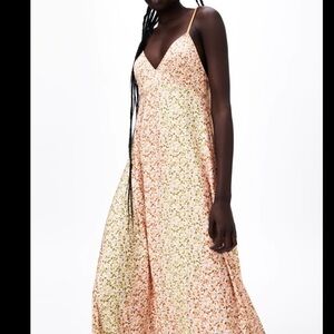 Floral Spaghetti Strap Maxi Dress